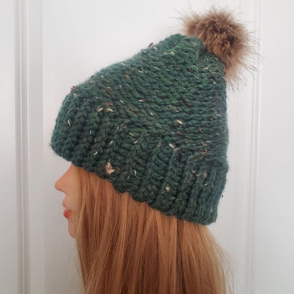 NWOT Handmade Beanie with 20% Wool! - Picture 3 of 12
